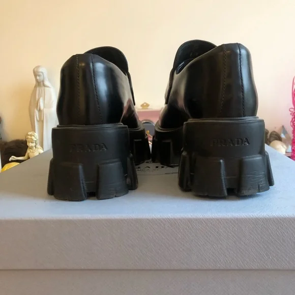 Prada Monolith Loafers in size US 5 - Picture 4 of 5